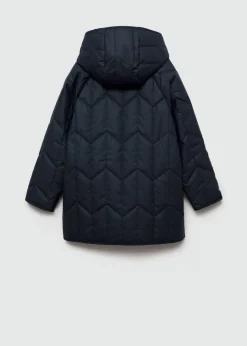 Dzieci MANGO Płaszcze I Kurtki*Pikowana nieprzemakalna kurtka w romby