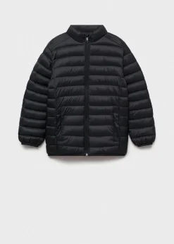 Dzieci MANGO Płaszcze I Kurtki*Pikowana nieprzemakalna kurtka w romby