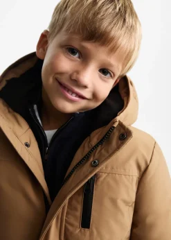Dzieci MANGO Płaszcze I Kurtki*Pikowany anorak z polarową podszewką