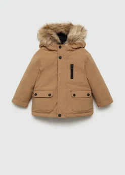 Dzieci MANGO Płaszcze I Kurtki*Pikowany anorak z polarową podszewką