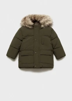 Dzieci MANGO Płaszcze I Kurtki*Pikowany anorak z polarową podszewką