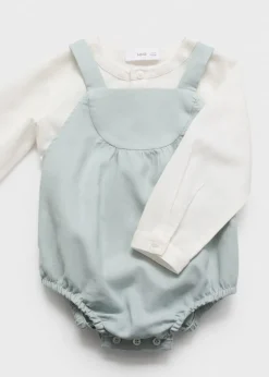 Dzieci MANGO Sukienki/pajacyki*Śpioszki lniane