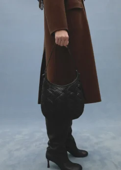 MANGO Torebki|Akcesoria Skórzane*Pleciona torebka ze skóry