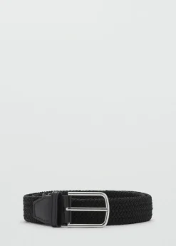 MANGO Paski I Szelki*Pleciony elastyczny pasek