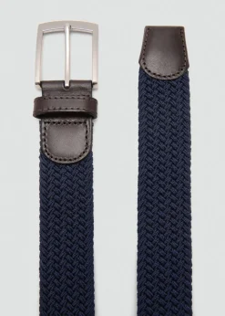 MANGO Paski I Szelki*Pleciony elastyczny pasek