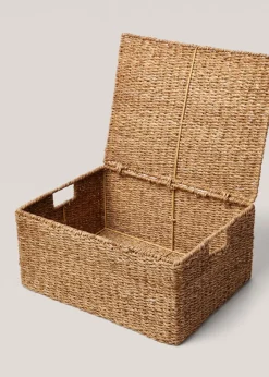 MANGO Kosze Do Sypialni|Kosze Do Salonu*Pleciony koszyk z uchwytami 45 x 35 cm