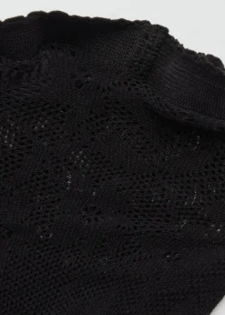 MANGO Więcej Akcesoriów*Pończochy z koronkowym wzorem