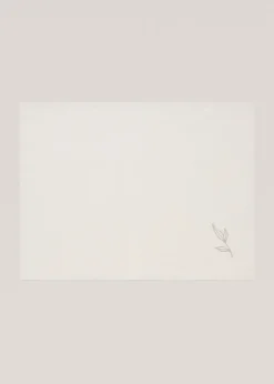 MANGO Obrusy*Podkładka pod talerz z bawełny z haftem w liście