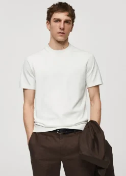 MANGO Kardigany I Swetry|Koszulki*Podkoszulek cienka dzianina