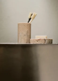 MANGO Akcesoria Łazienkowe*Pojemnik na szc stone