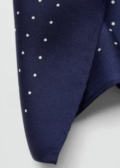 MANGO Krawaty, Muszki I Chusteczki Do Nosa*Poszetka w groszki