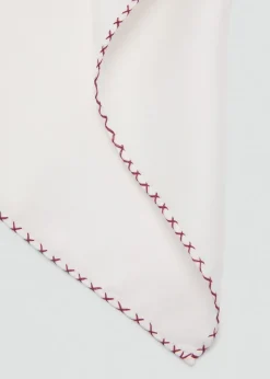 MANGO Akcesoria|Krawaty, Muszki I Chusteczki Do Nosa*Poszetka z 100% jedwabiu z lamówką