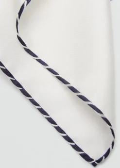 MANGO Krawaty, Muszki I Chusteczki Do Nosa*Poszetka z 100% jedwabiu z lamówką