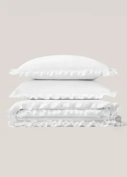 MANGO Poszewki Na Jaśki*Poszewka na jaśka z żakardu z falbanką 60 x 60 cm