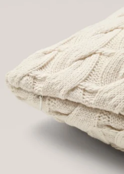MANGO Poszewki Na Jaśki|Poszewki Na Jaśki*Poszewka na jaśka z dzianiny z warkoczami z 100% bawełny 45 x 45 cm