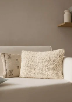 MANGO Poszewki Na Jaśki|Poszewki Na Jaśki*Poszewka na jaśka z wełnianej tkaniny bouclé 40 x 60 cm