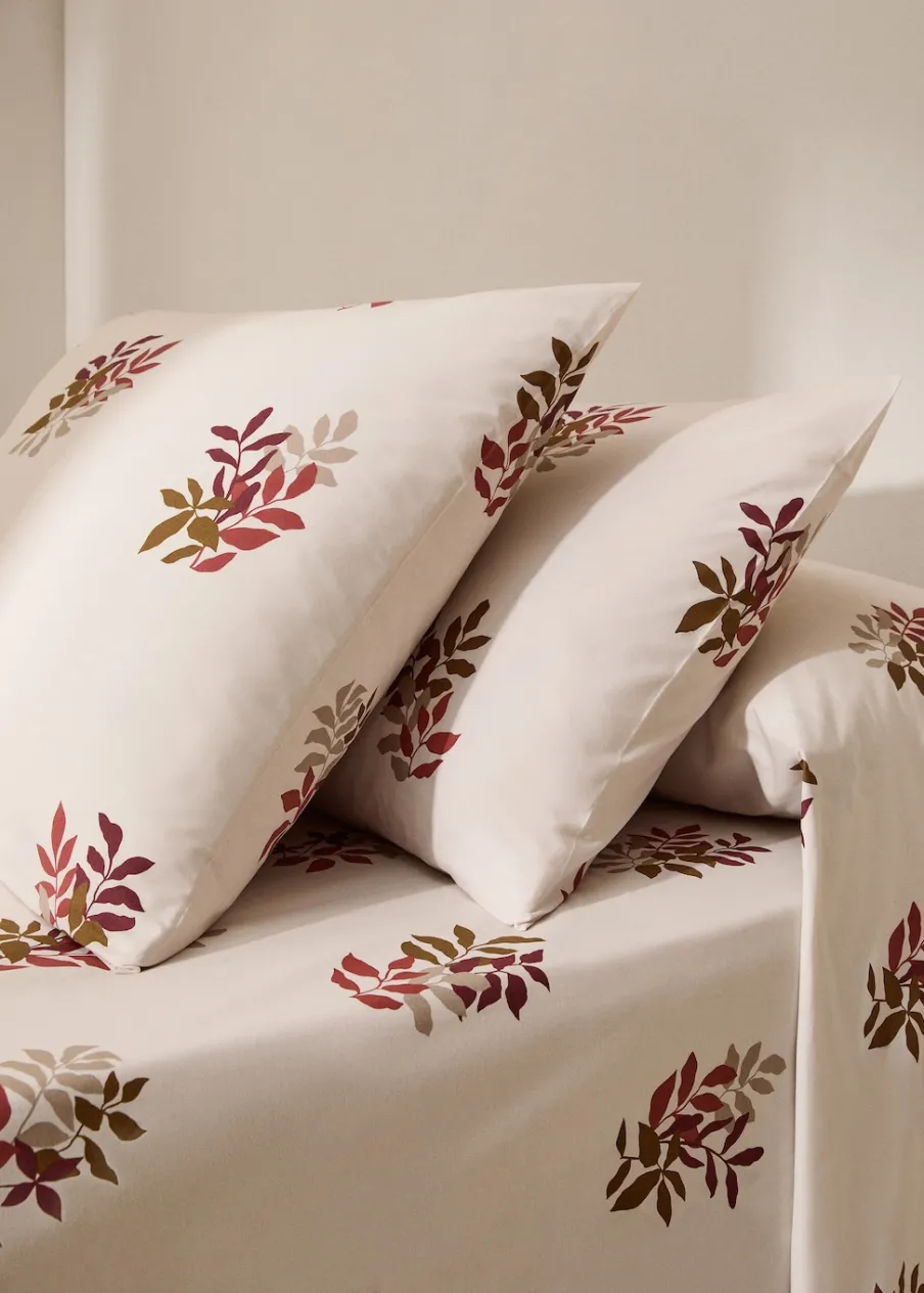 MANGO Poszewki Na Poduszki*Poszewka na poduszkę z 100% bawełny w kwiaty 60 x 60 cm