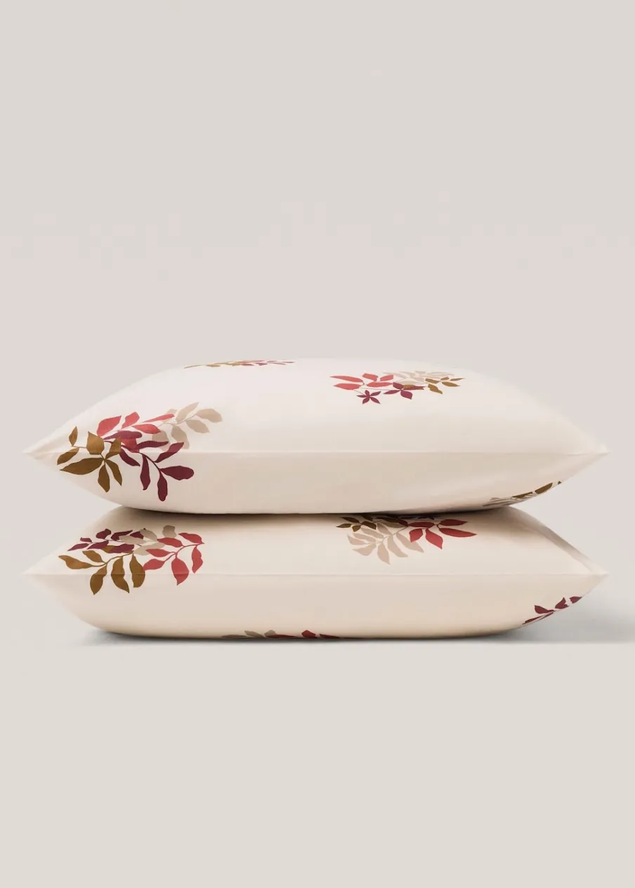 MANGO Poszewki Na Poduszki*Poszewka na poduszkę z 100% bawełny w kwiaty 60 x 60 cm