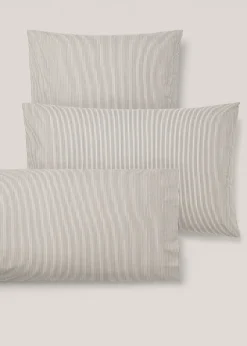 MANGO Poszewki Na Poduszki*Poszewka na poduszkę z bawełny w drobne paski 50 x 75 cm