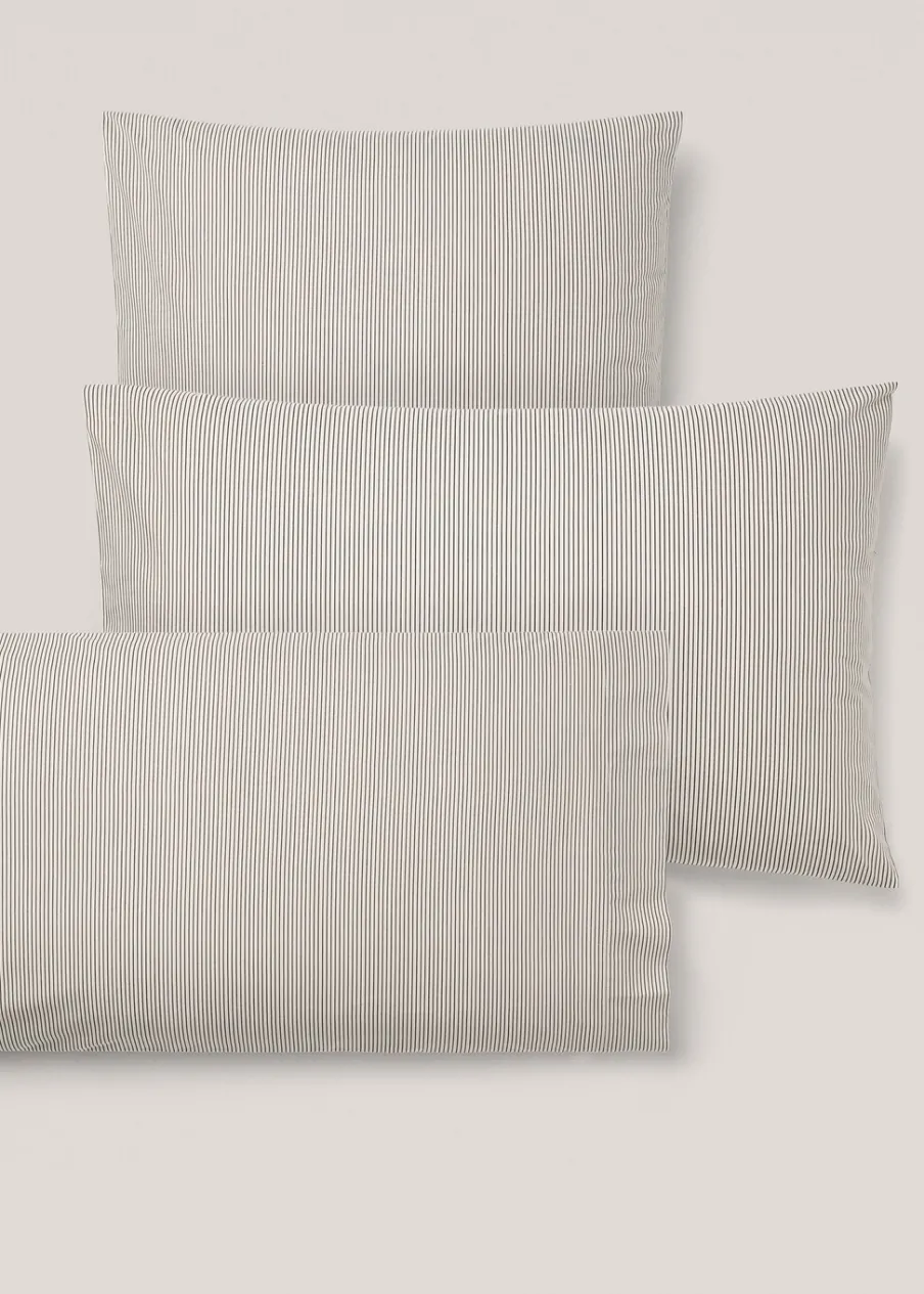 MANGO Poszewki Na Poduszki*Poszewka na poduszkę z bawełny w drobne paski 50 x 75 cm