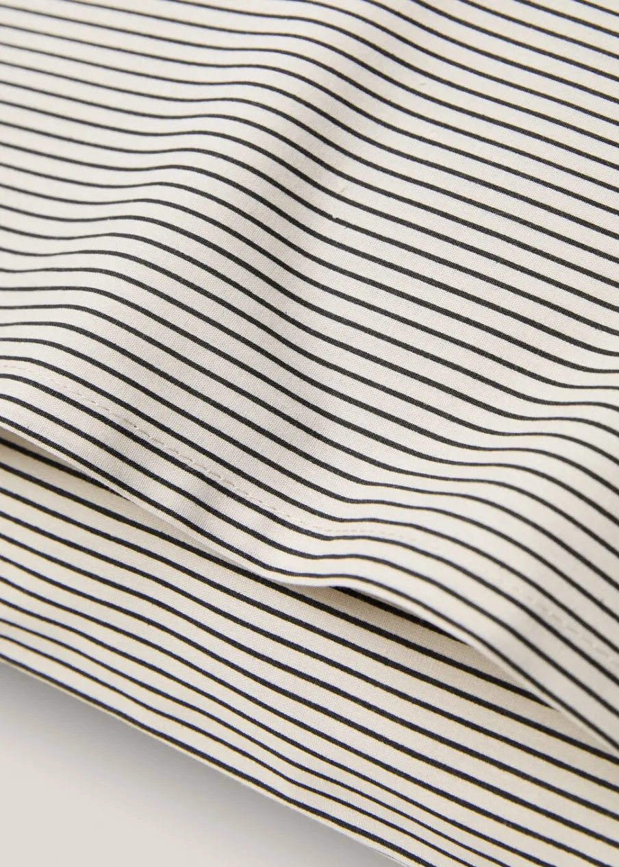 MANGO Poszewki Na Poduszki*Poszewka na poduszkę z bawełny w drobne paski 50 x 75 cm