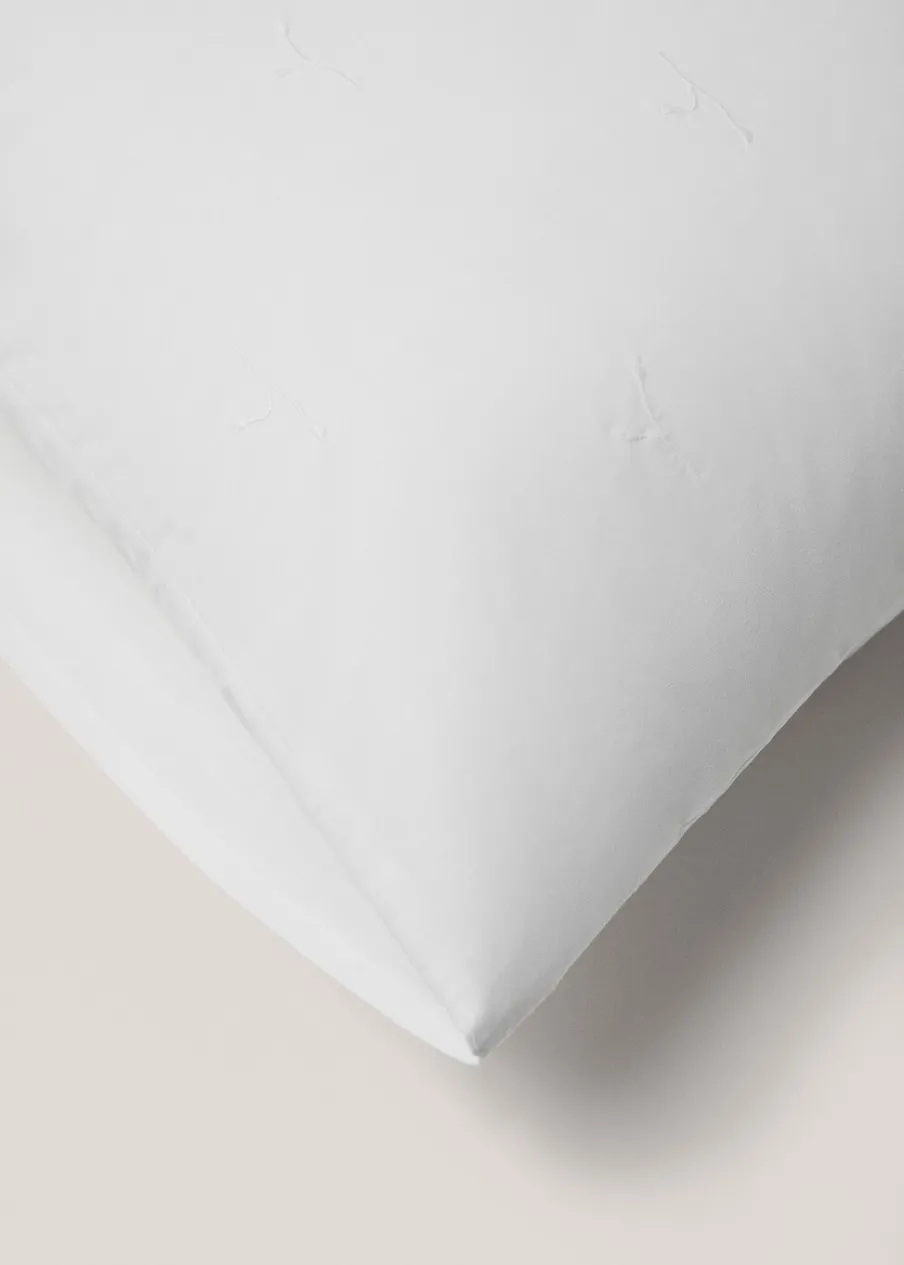 MANGO Poszewki Na Poduszki*Poszewka na poduszkę z bawełny z kwiatowym haftem 50 x 75 cm