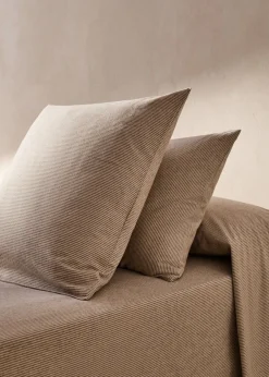 MANGO Poszewki Na Poduszki*Poszewka na poduszkę z bawełnianej flaneli w paski 45 x 110 cm