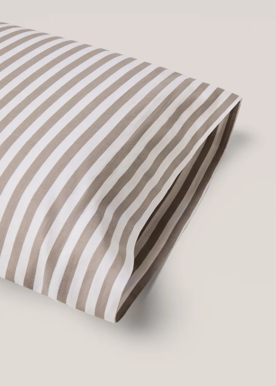 MANGO Poszewki Na Poduszki*Poszewka na poduszkę z bawełny w paski 45 x 110 cm