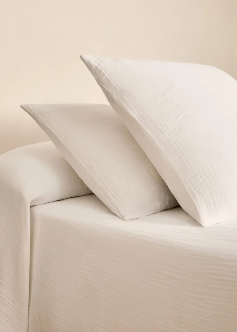 MANGO Poszewki Na Poduszki*Poszewka na poduszkę z bawełnianego muślinu 50 x 75 cm