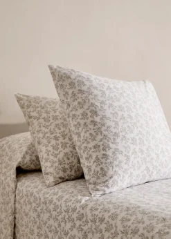 MANGO Poszewki Na Poduszki*Poszewka na poduszkę z bawełny z kwiaty 50 x 75 cm