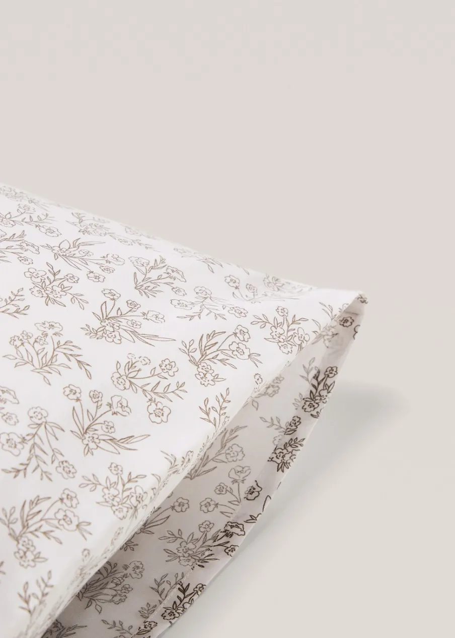 MANGO Poszewki Na Poduszki*Poszewka na poduszkę z bawełny z kwiaty 50 x 75 cm