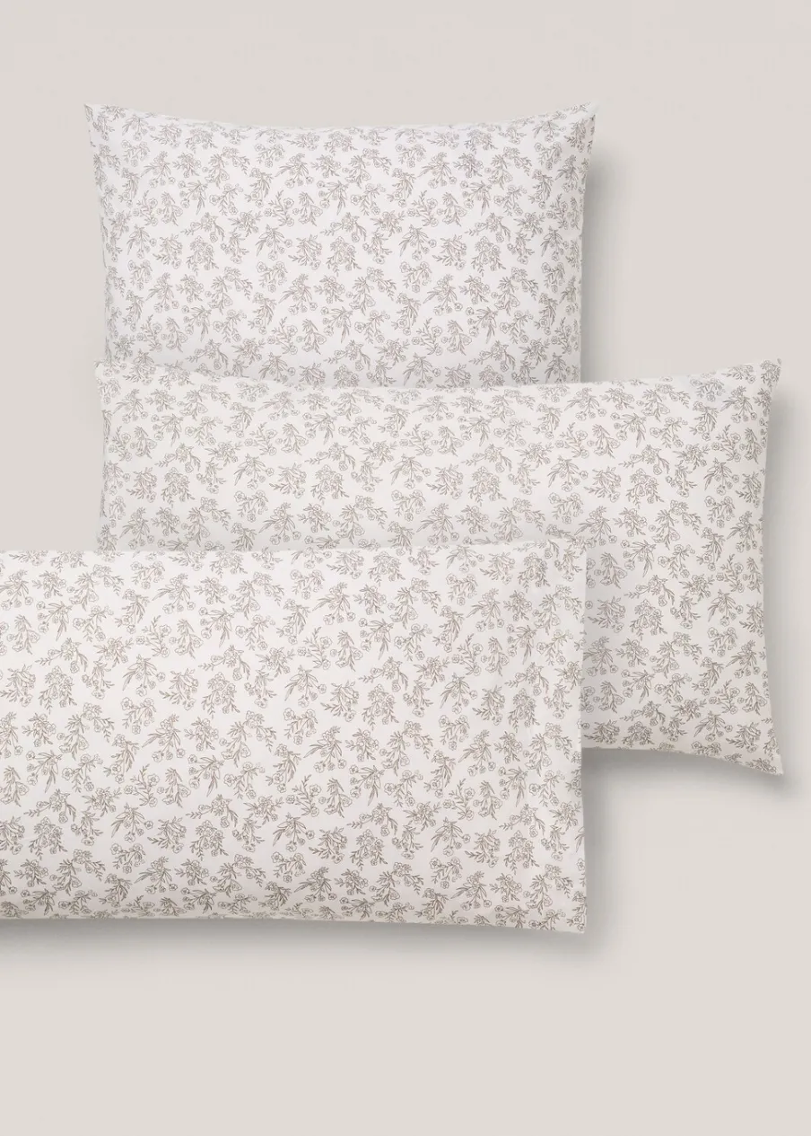 MANGO Poszewki Na Poduszki*Poszewka na poduszkę z bawełny z kwiaty 50 x 75 cm