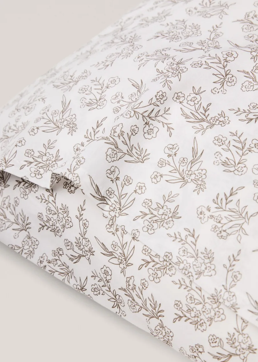 MANGO Poszewki Na Poduszki*Poszewka na poduszkę z bawełny z kwiaty 50 x 75 cm