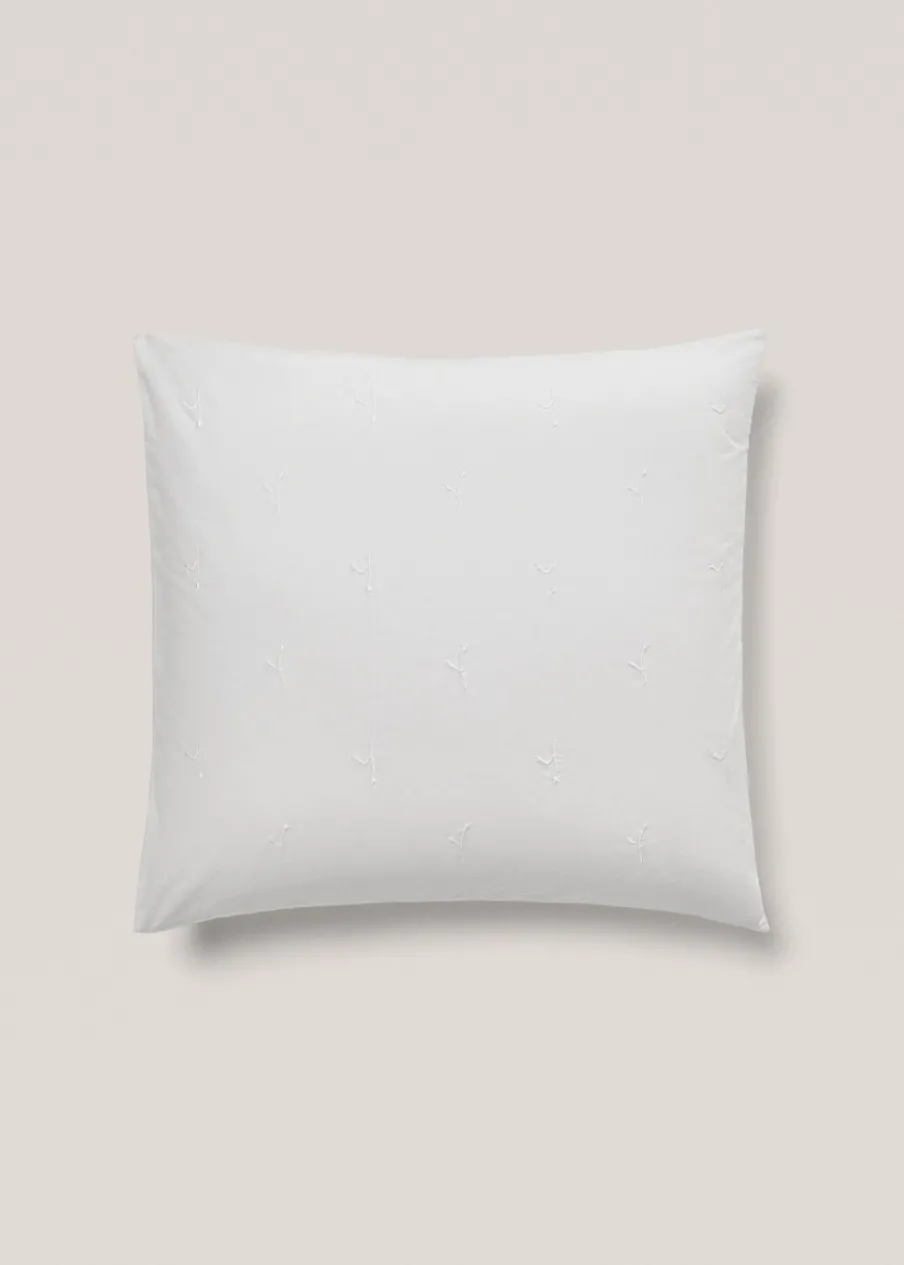 MANGO Poszewki Na Poduszki*Poszewka na poduszkę z bawełny z kwiatowym haftem 60 x 60 cm