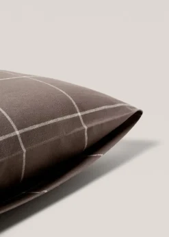 MANGO Poszewki Na Poduszki*Poszewka na poduszkę z bawełnianej flaneli w kratę 60 x 60 cm