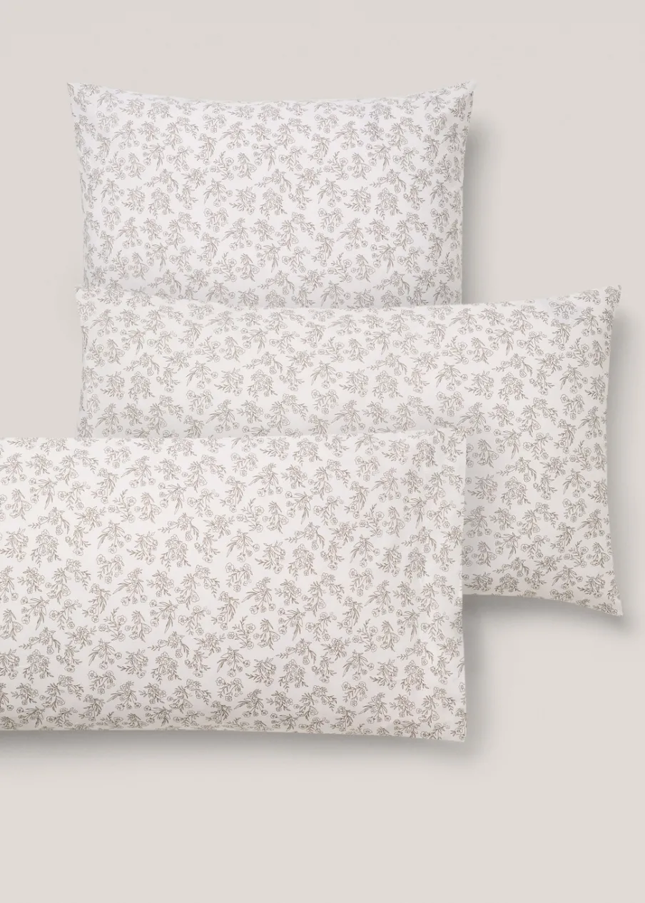 MANGO Poszewki Na Poduszki*Poszewka na poduszkę z bawełny w kwiaty 60 x 60 cm