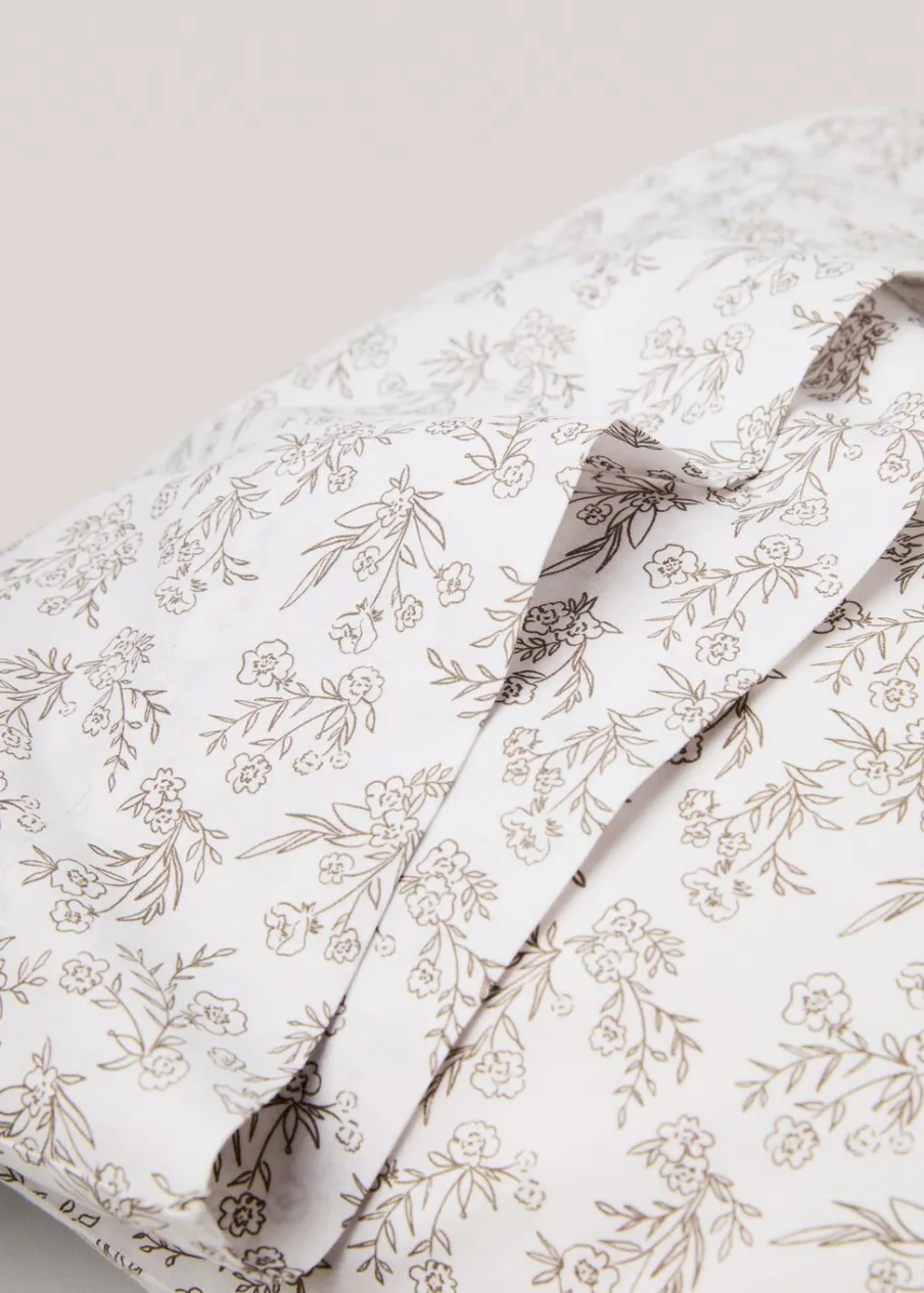 MANGO Poszewki Na Poduszki*Poszewka na poduszkę z bawełny z nadrukiem w kwiaty 45 x 110 cm