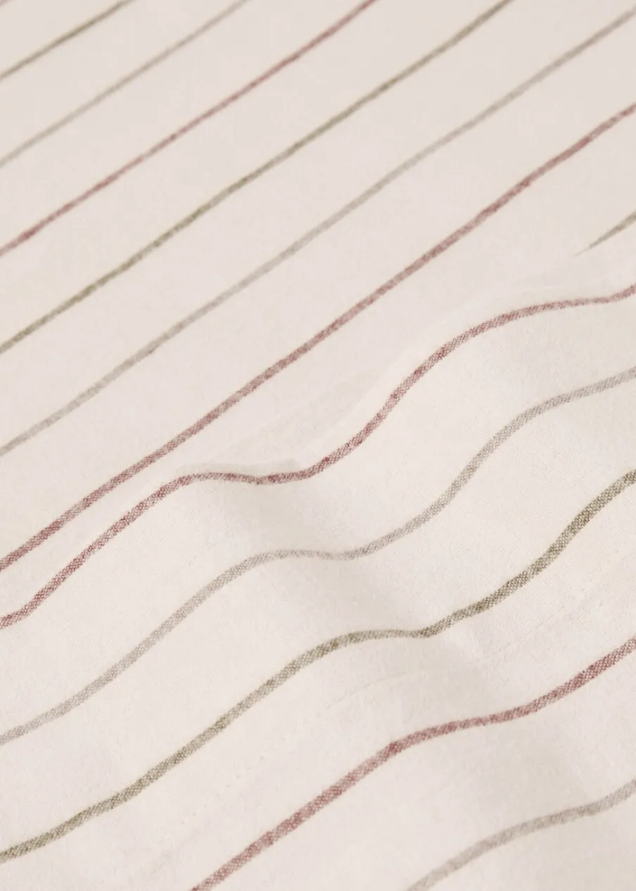 MANGO Poszewki Na Poduszki*Poszewka na poduszkę z flaneli w paski 45 x 110 cm