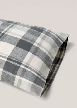 MANGO Poszewki Na Poduszki*Poszewka na poduszkę z flaneli z 100% bawełny w kratę 45 x 110 cm
