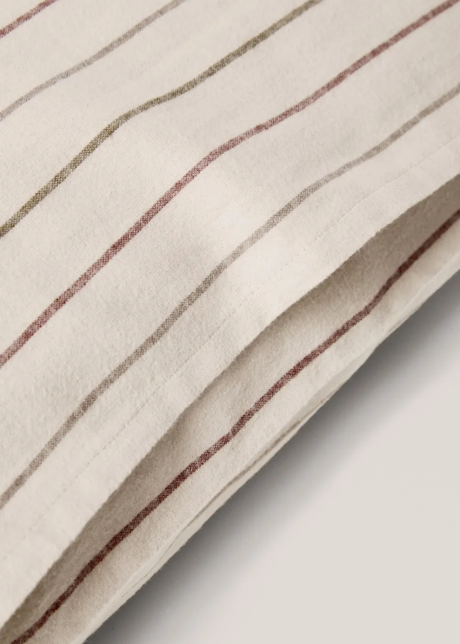 MANGO Poszewki Na Poduszki*Poszewka na poduszkę z flaneli w paski 50 x 75 cm