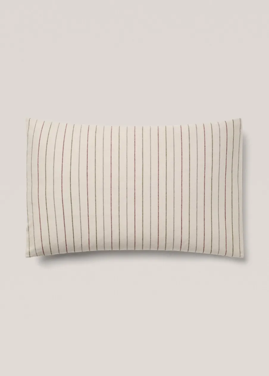 MANGO Poszewki Na Poduszki*Poszewka na poduszkę z flaneli w paski 50 x 75 cm