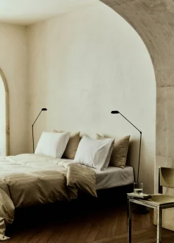 MANGO Poszwa Na Kołdrę*Poszwa na kołdrę z satyny w drobne paski na łóżko 150 cm