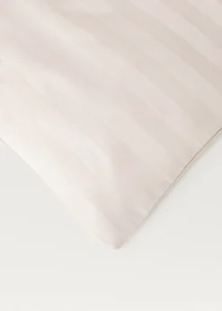 MANGO Poszwa Na Kołdrę*Poszwa na kołdrę z satyny w drobne paski na łóżko 90 cm