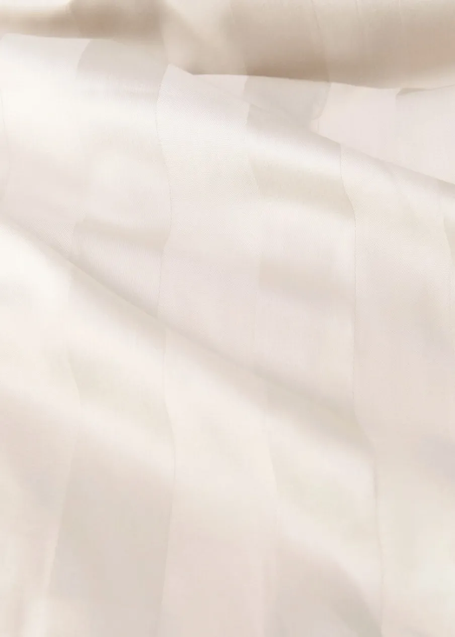 MANGO Poszwa Na Kołdrę*Poszwa na kołdrę z satyny w drobne paski na łóżko 180 cm