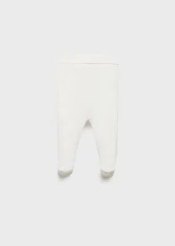 Dzieci MANGO Spodnie|Spodnie*Półśpiochy bawełniane z teksturą