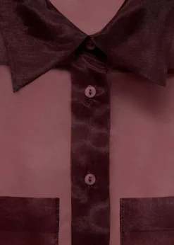 MANGO Koszule I Bluzki*Półprzezroczysta bluzka z kieszeniami