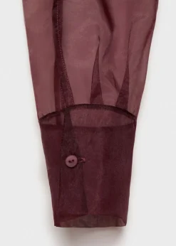 MANGO Koszule I Bluzki*Półprzezroczysta bluzka z kieszeniami