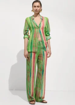 MANGO Koszule I Bluzki*Półprzezroczysta bluzka z nadrukiem