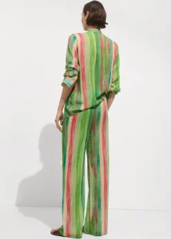 MANGO Koszule I Bluzki*Półprzezroczysta bluzka z nadrukiem