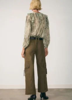 MANGO Koszule I Bluzki*Półprzezroczysta bluzka z nadrukiem